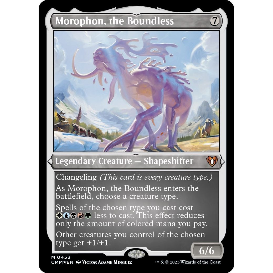 Image for Morophon, the Boundless (Foil Etched) (453) (CMM) - Magic: The Gathering
