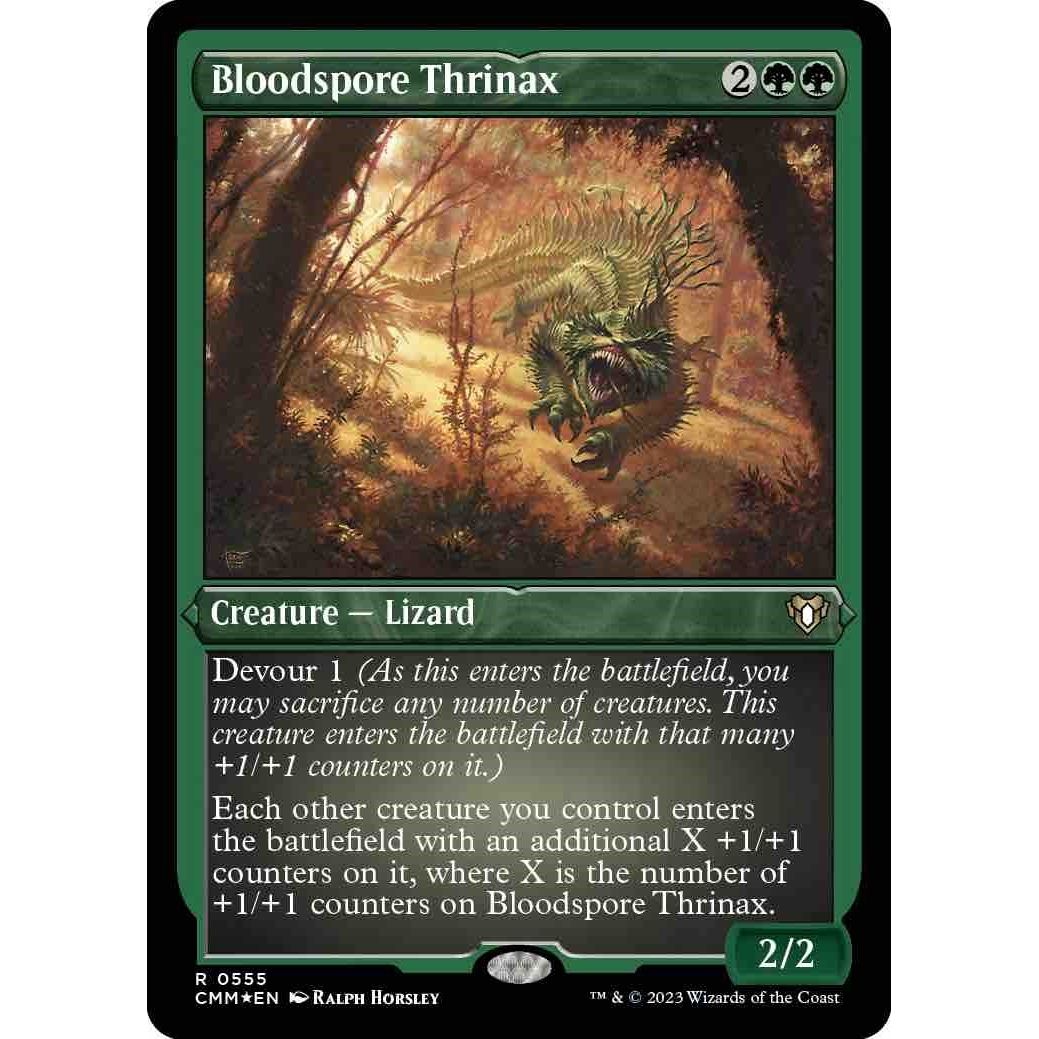 Image for Bloodspore Thrinax (Foil Etched) (555) (CMM) - Magic: The Gathering