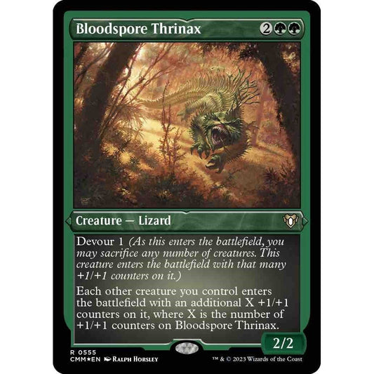 Image for Bloodspore Thrinax (Foil Etched) (555) (CMM) - Magic: The Gathering