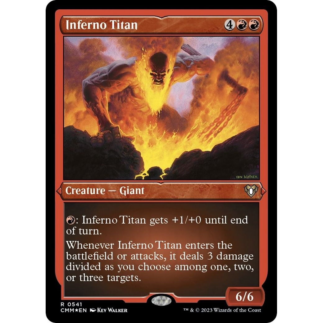 Image for Inferno Titan (Foil Etched) (541) (CMM) - Magic: The Gathering