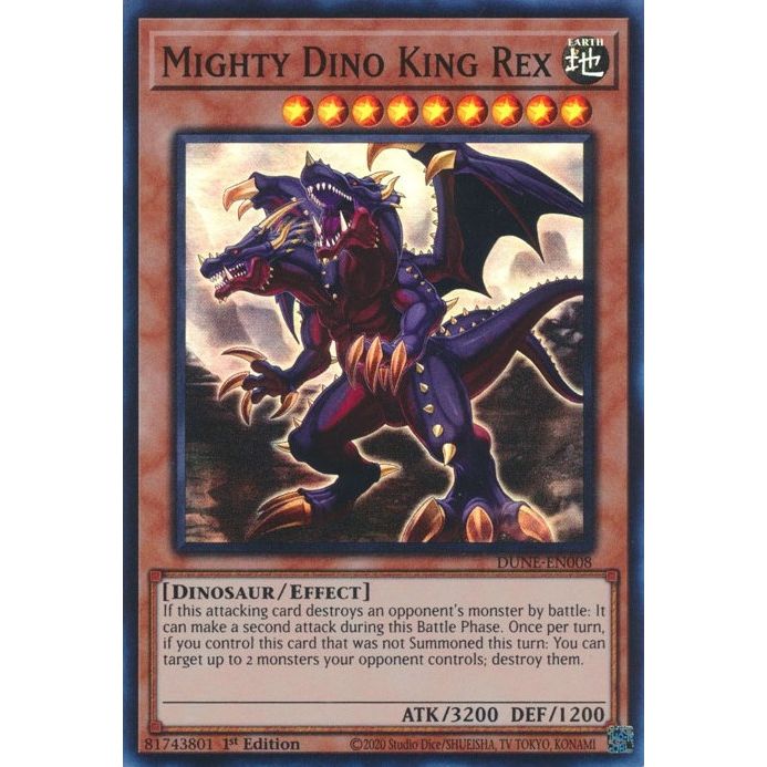 Image for Mighty Dino King Rex (DUNE-EN008) (DUNE) - YuGiOh