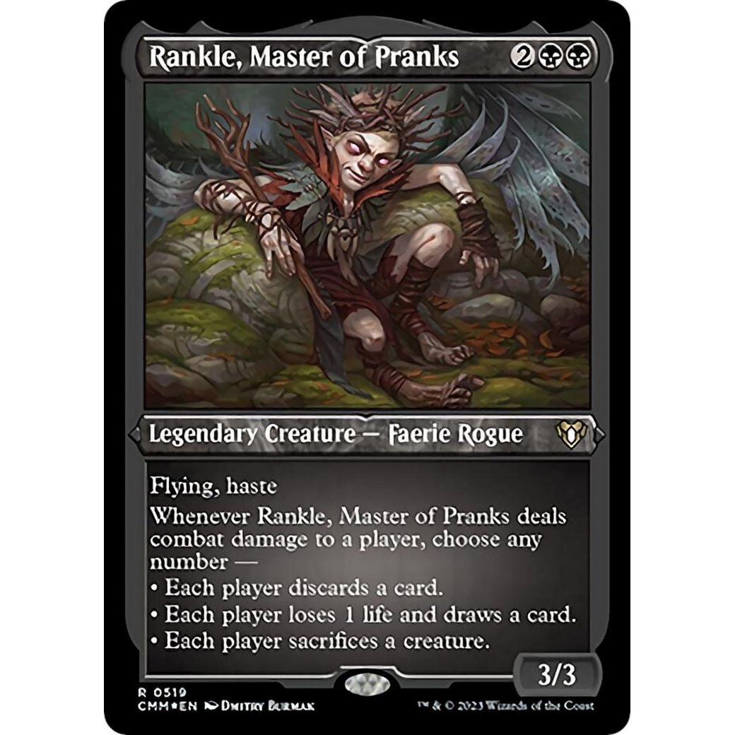 Image for Rankle, Master of Pranks (Foil Etched) (519) (CMM) - Magic: The Gathering