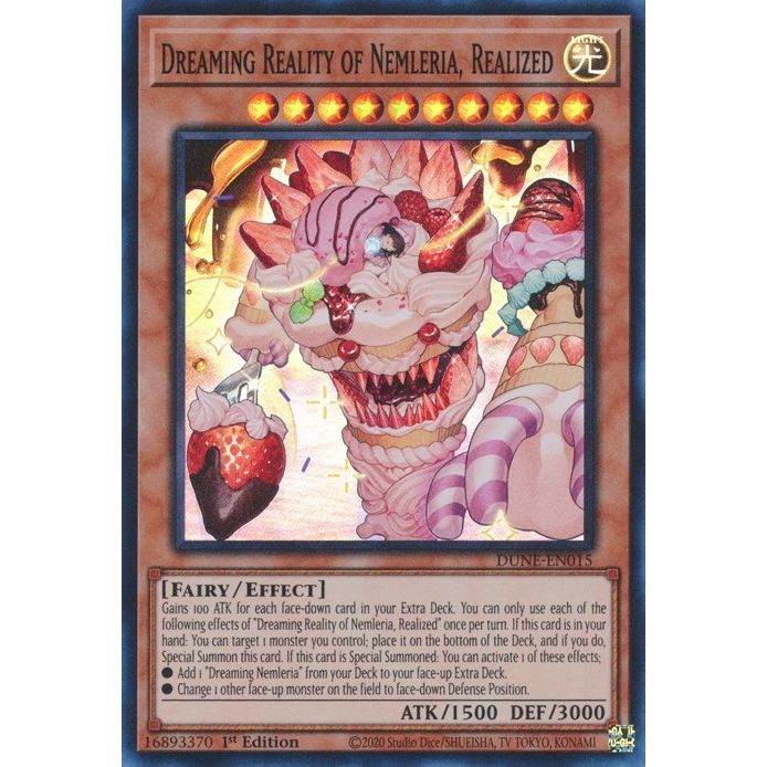 Image for Dreaming Reality of Nemleria, Realized (DUNE-EN015) (DUNE) - YuGiOh