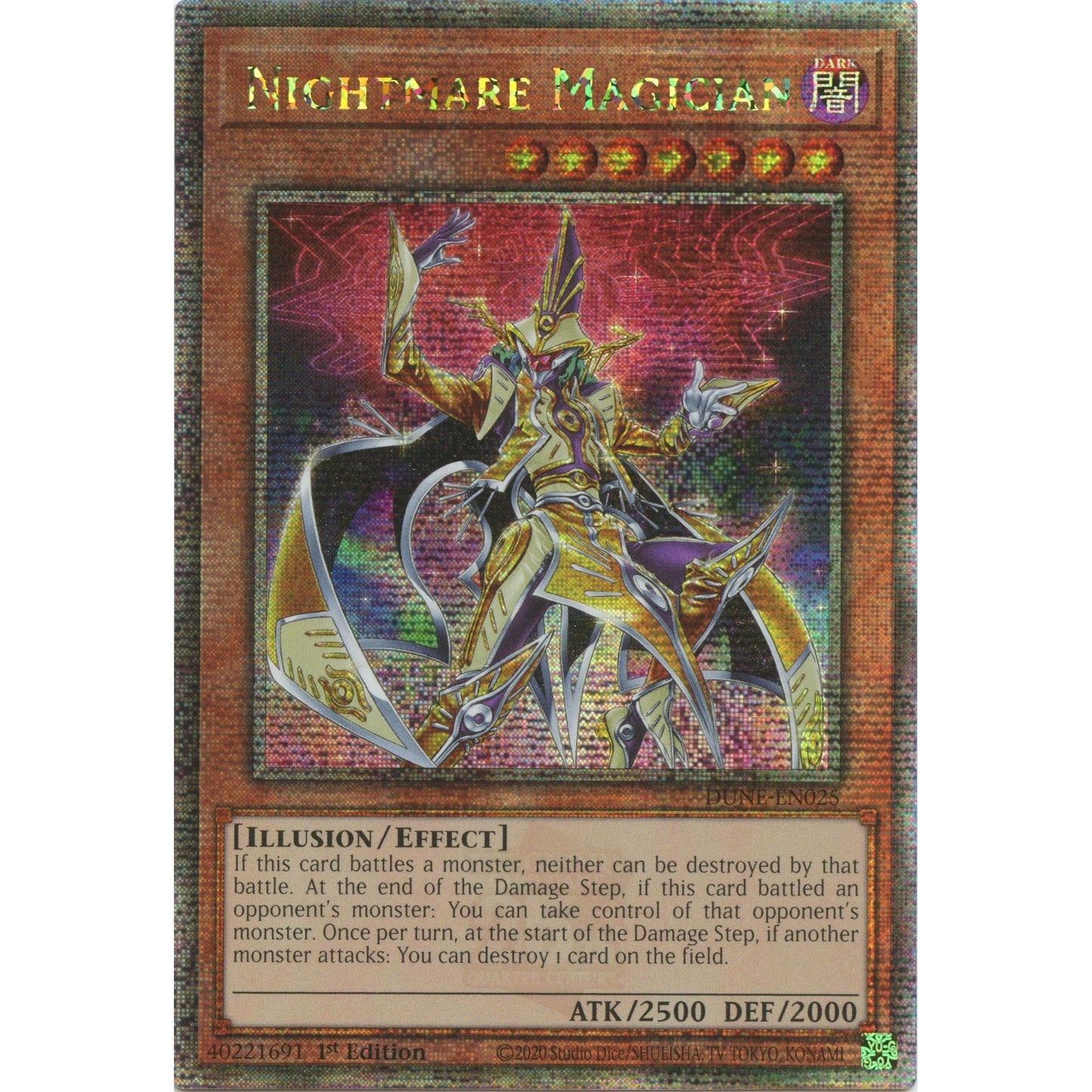 Image for Nightmare Magician (Quarter Century Secret Rare) (DUNE-EN025) (DUNE) - YuGiOh