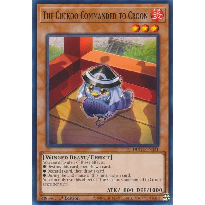 Image for The Cuckoo Commanded to Croon (DUNE-EN031) (DUNE) - YuGiOh