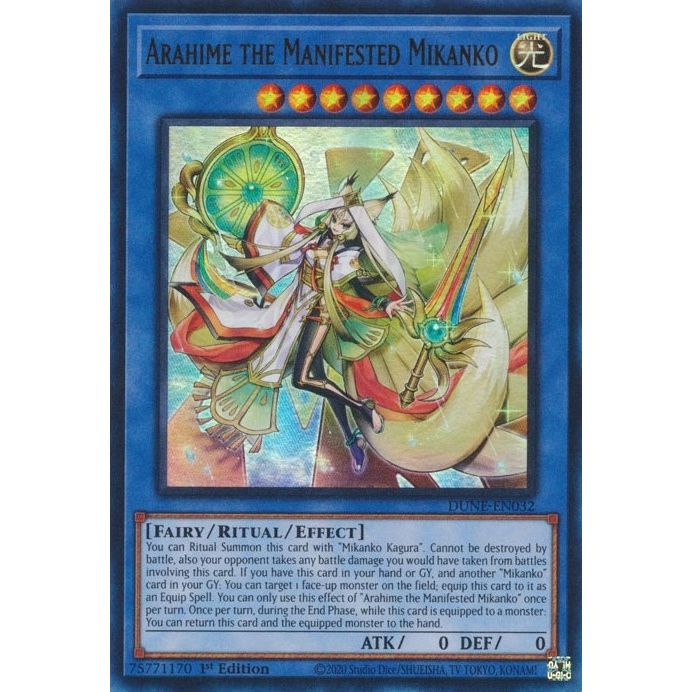 Image for Arahime the Manifested Mikanko (DUNE-EN032) (DUNE) - YuGiOh