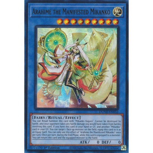 Image for Arahime the Manifested Mikanko (DUNE-EN032) (DUNE) - YuGiOh