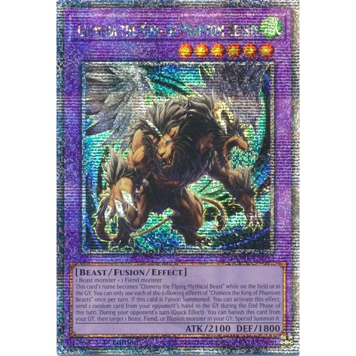 Image for Chimera the King of Phantom Beasts (Quarter Century Secret Rare) (DUNE-EN033) (DUNE) - YuGiOh