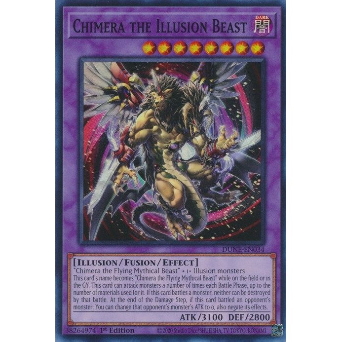 Image for Chimera the Illusion Beast (DUNE-EN034) (DUNE) - YuGiOh