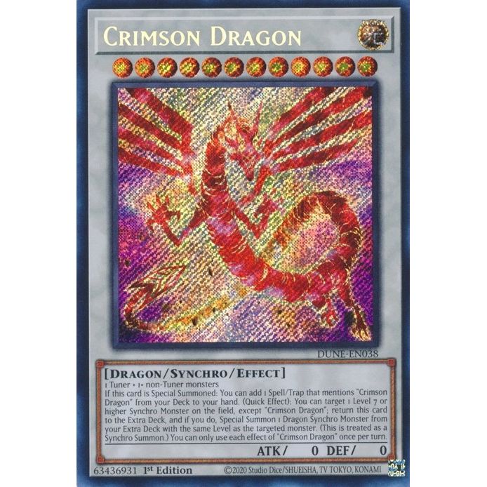 Image for Crimson Dragon (DUNE-EN038) (DUNE) - YuGiOh
