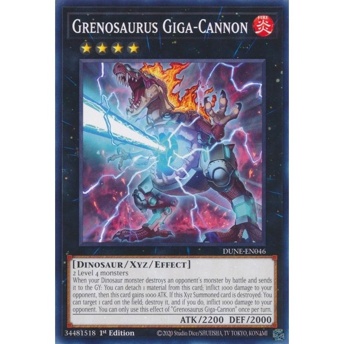 Image for Grenosaurus Giga-Cannon (DUNE-EN046) (DUNE) - YuGiOh
