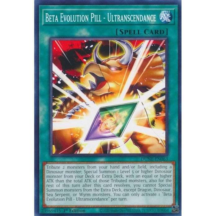 Image for Beta Evolution Pill - Ultranscendance (DUNE-EN063) (DUNE) - YuGiOh