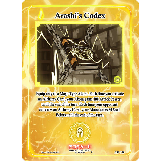 Image for Arashi's Codex (AU-129) (AU1E) - Akora TCG