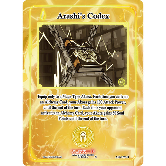Image for Arashi's Codex (Holo) (AU-129-H) (AU1E) - Akora TCG