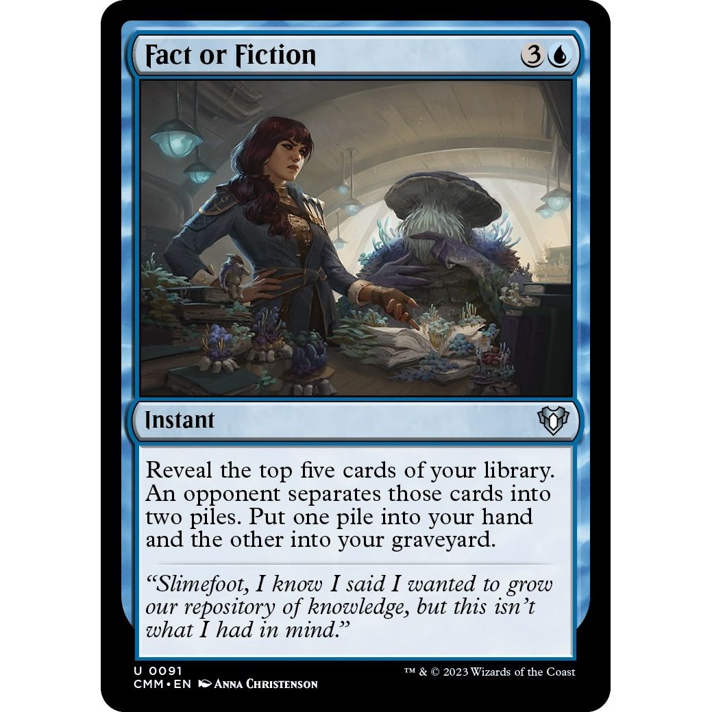 Image for Fact or Fiction (91) (CMM) - Magic: The Gathering
