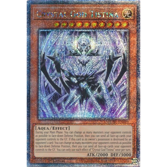 Image for Crystal God Tistina (Quarter Century Secret Rare) (DUNE-EN089) (DUNE) - YuGiOh