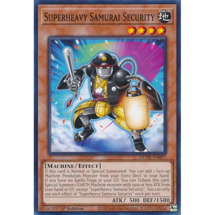 Image for Superheavy Samurai Security (DUNE-EN097) (DUNE) - YuGiOh