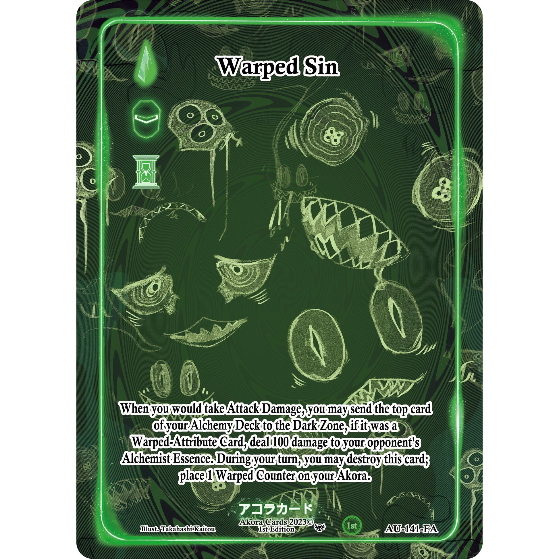 Image for Warped Sin (Full Art) (AU-141-FA) (AU1E) - Akora TCG