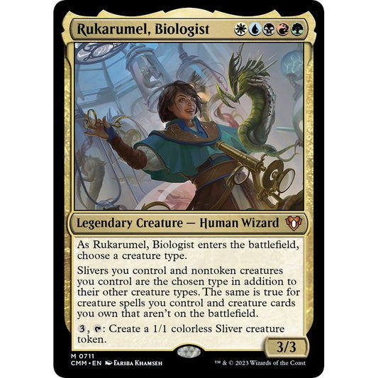 Image for Rukarumel, Biologist (711) (CMM) - Magic: The Gathering