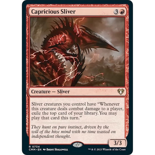 Image for Capricious Sliver (734) (CMM) - Magic: The Gathering