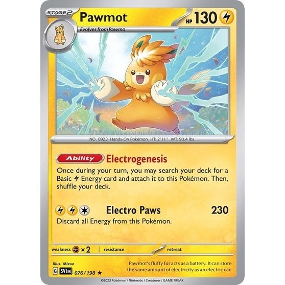Image for Pawmot - 076/198 (Line Holo) (076/198) (MCAP) - Pokemon