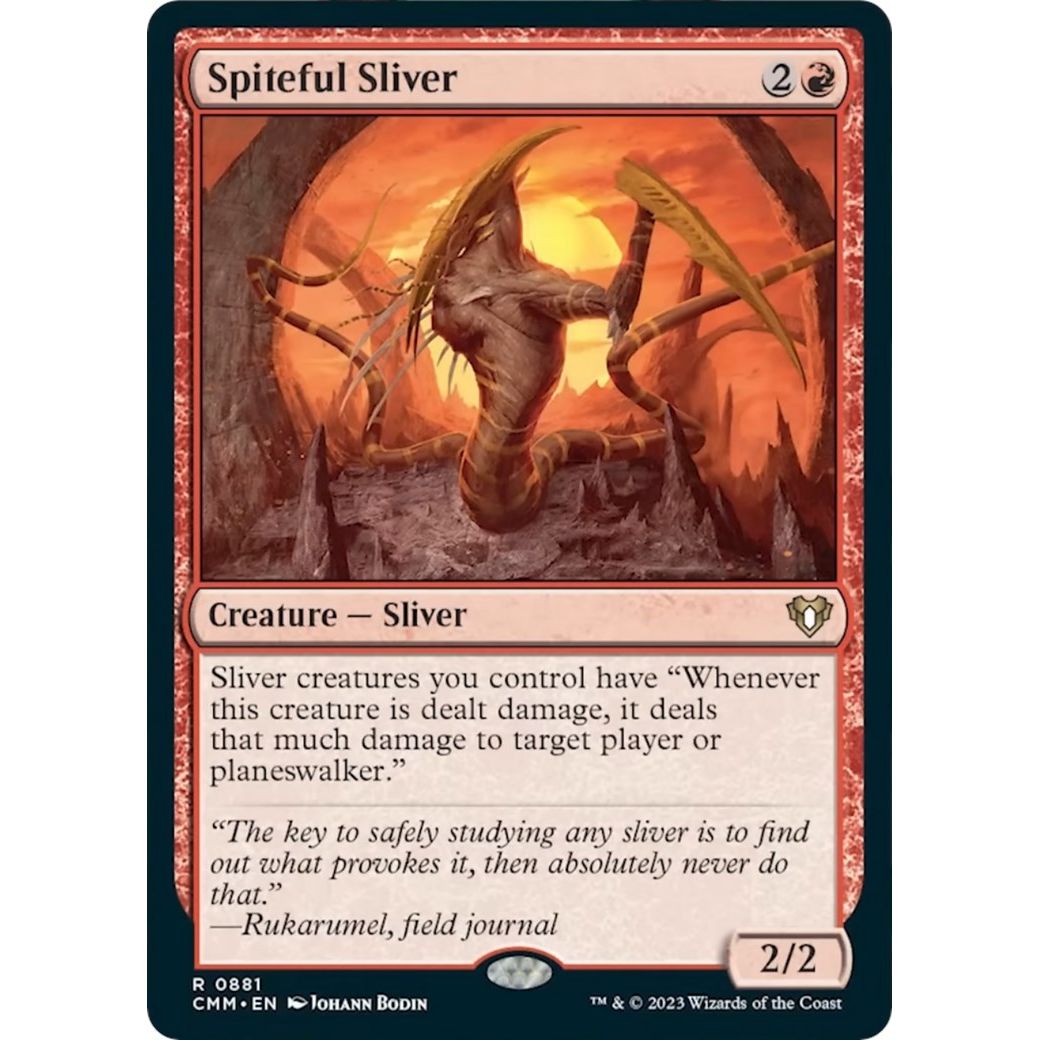 Image for Spiteful Sliver (881) (CMM) - Magic: The Gathering