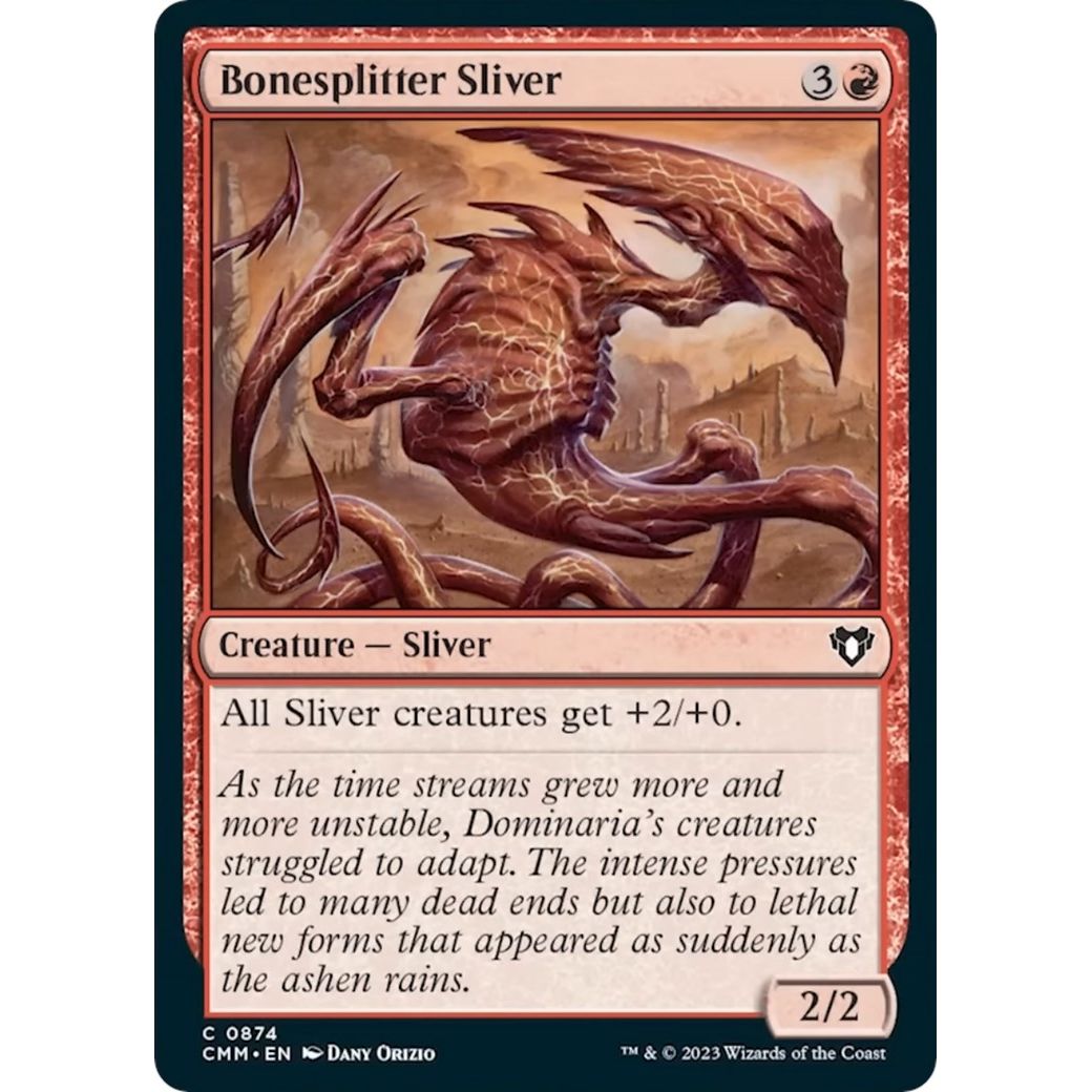 Image for Bonesplitter Sliver (874) (CMM) - Magic: The Gathering