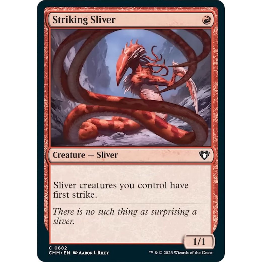 Image for Striking Sliver (882) (CMM) - Magic: The Gathering