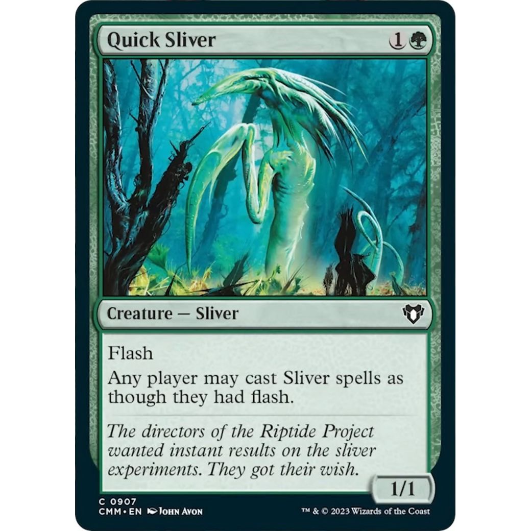 Image for Quick Sliver (907) (CMM) - Magic: The Gathering