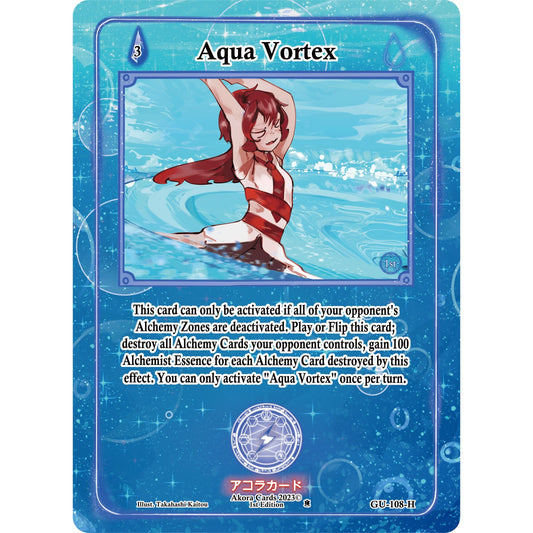 Image for Aqua Vortex (Holo) (GU-108-H) (GU1E) - Akora TCG