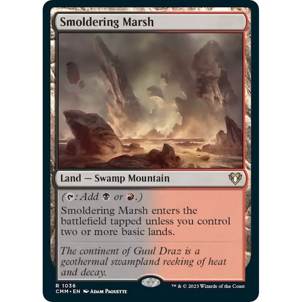 Image for Smoldering Marsh (1036) (CMM) - Magic: The Gathering