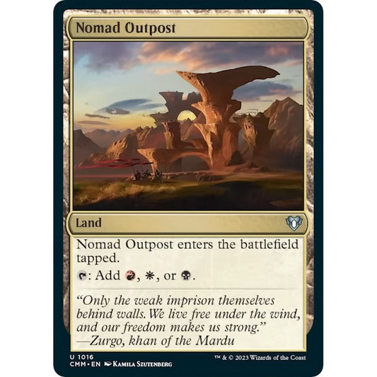 Image for Nomad Outpost (1016) (CMM) - Magic: The Gathering