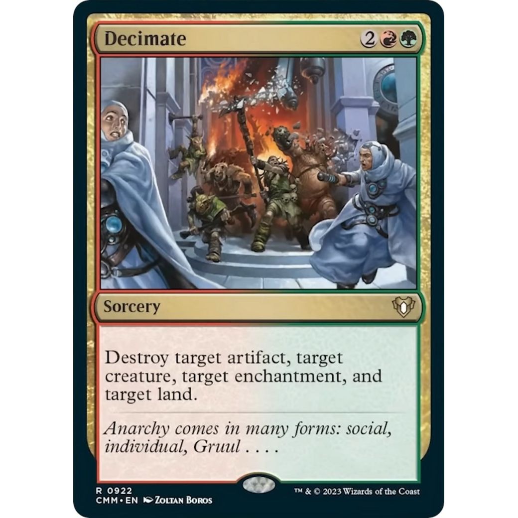 Image for Decimate (922) (CMM) - Magic: The Gathering