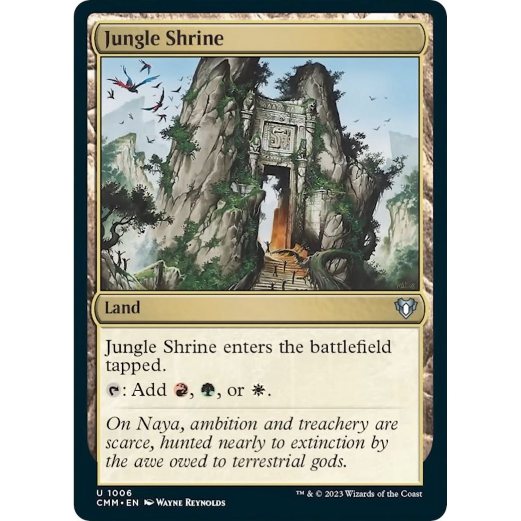 Image for Jungle Shrine (1006) (CMM) - Magic: The Gathering