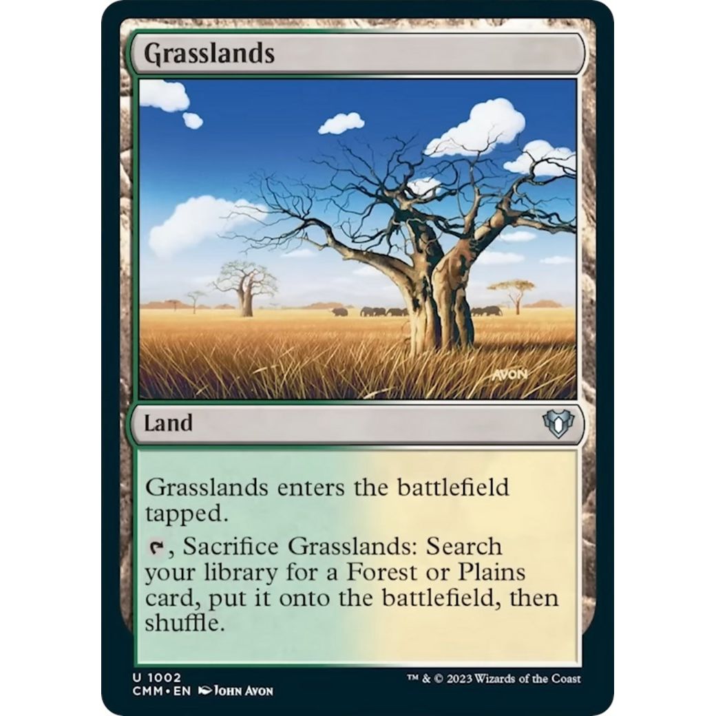 Image for Grasslands (1002) (CMM) - Magic: The Gathering