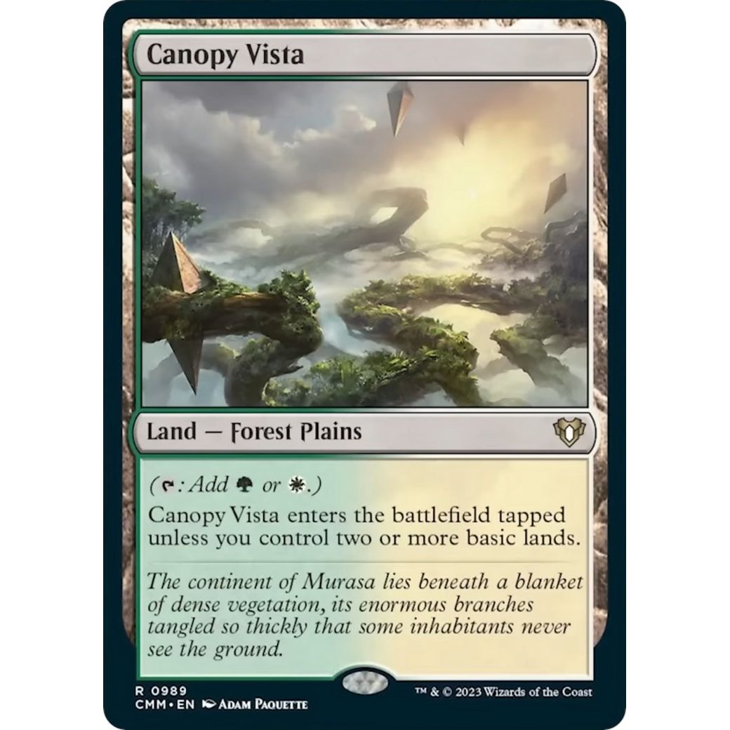 Image for Canopy Vista (989) (CMM) - Magic: The Gathering