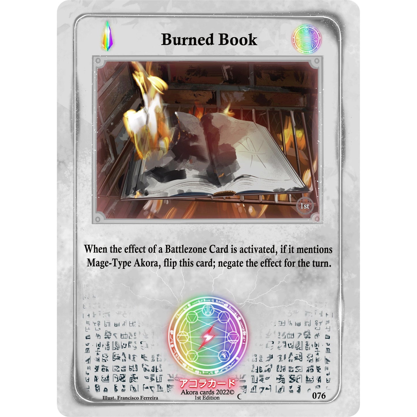 Image for Burned Book (076) (SW1E) - Akora TCG