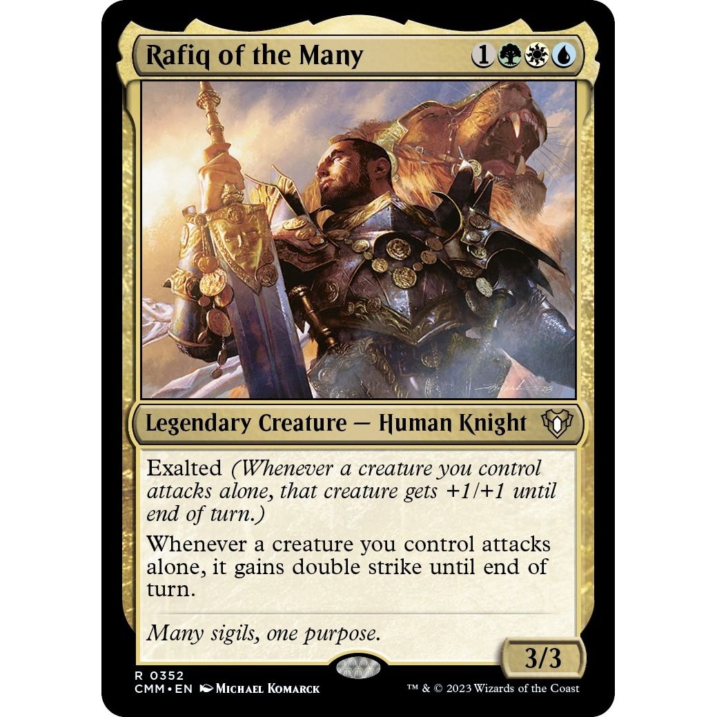 Image for Rafiq of the Many (352) (CMM) - Magic: The Gathering