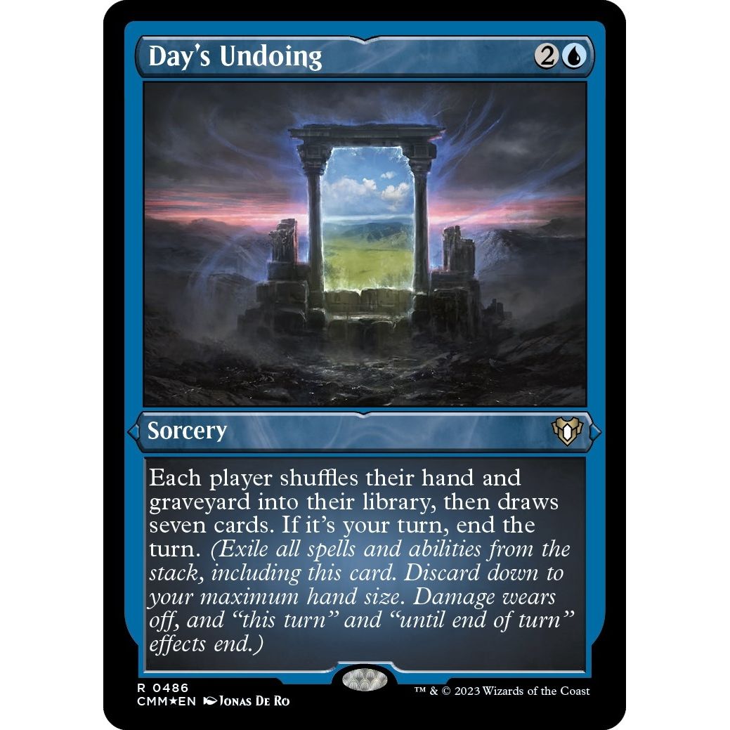 Image for Day's Undoing (Foil Etched) (486) (CMM) - Magic: The Gathering