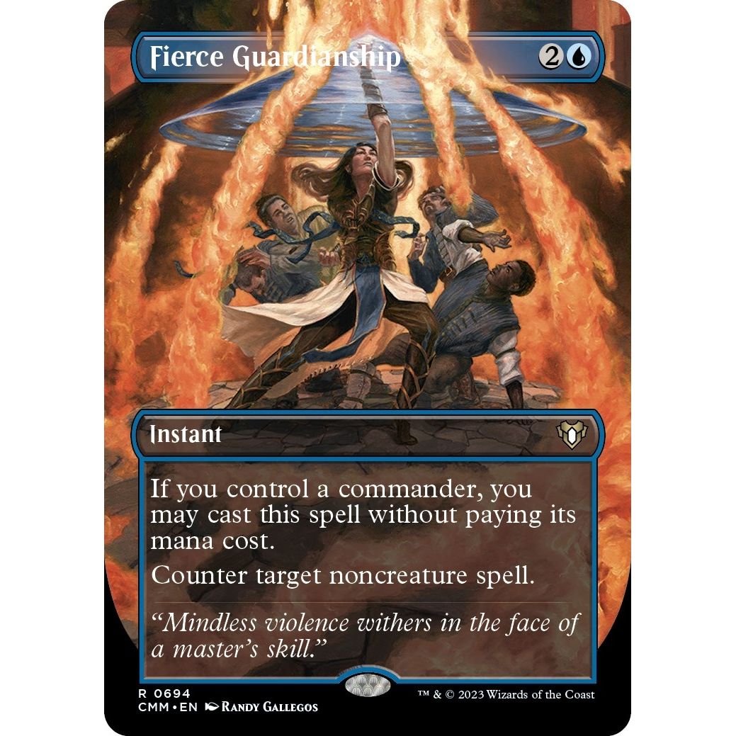 Image for Fierce Guardianship (Borderless) (694) (CMM) - Magic: The Gathering