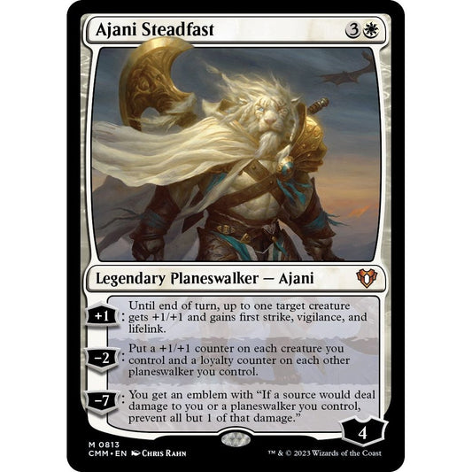 Image for Ajani Steadfast (813) (CMM) - Magic: The Gathering