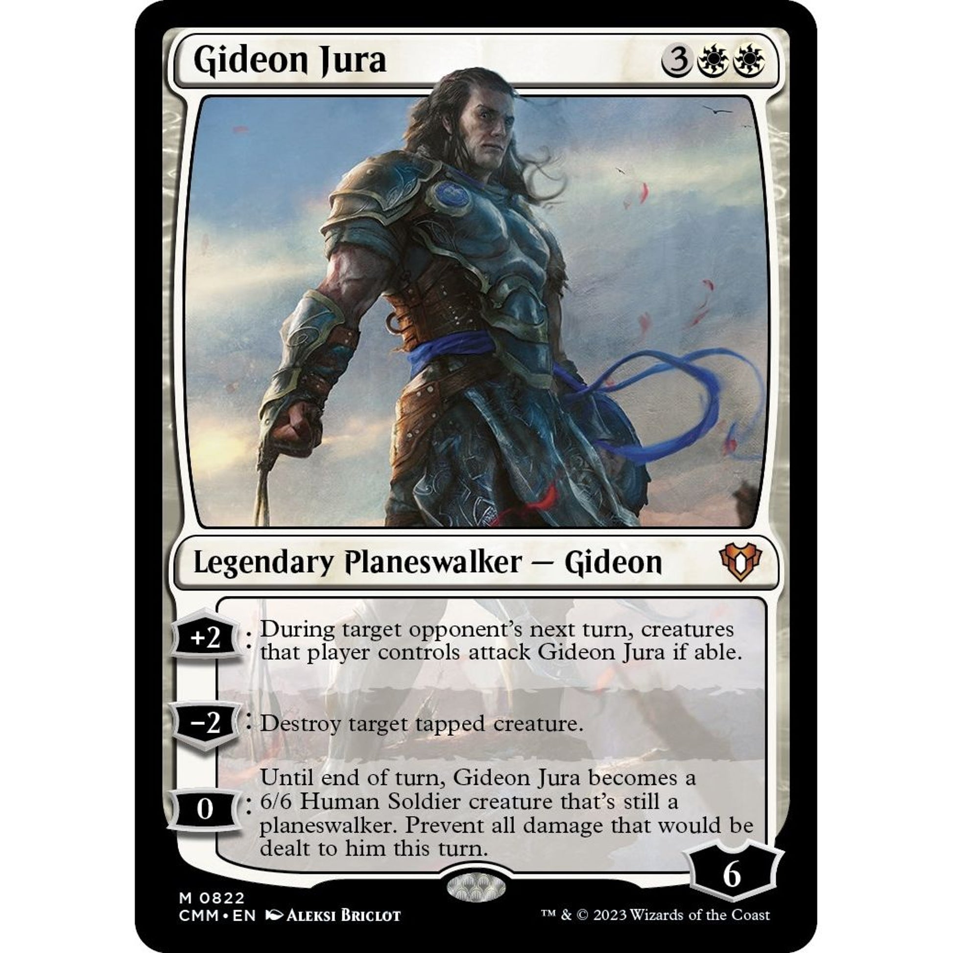 Image for Gideon Jura (822) (CMM) - Magic: The Gathering