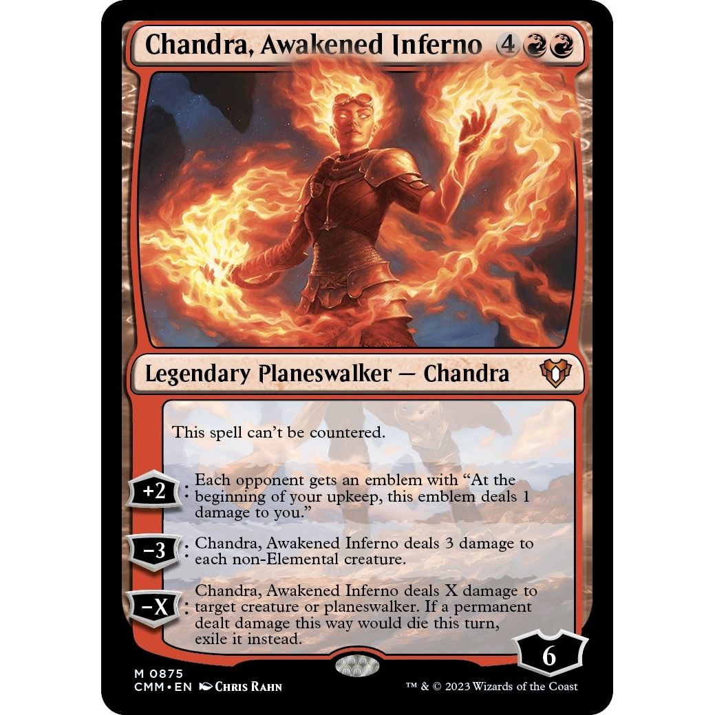 Image for Chandra, Awakened Inferno (875) (CMM) - Magic: The Gathering