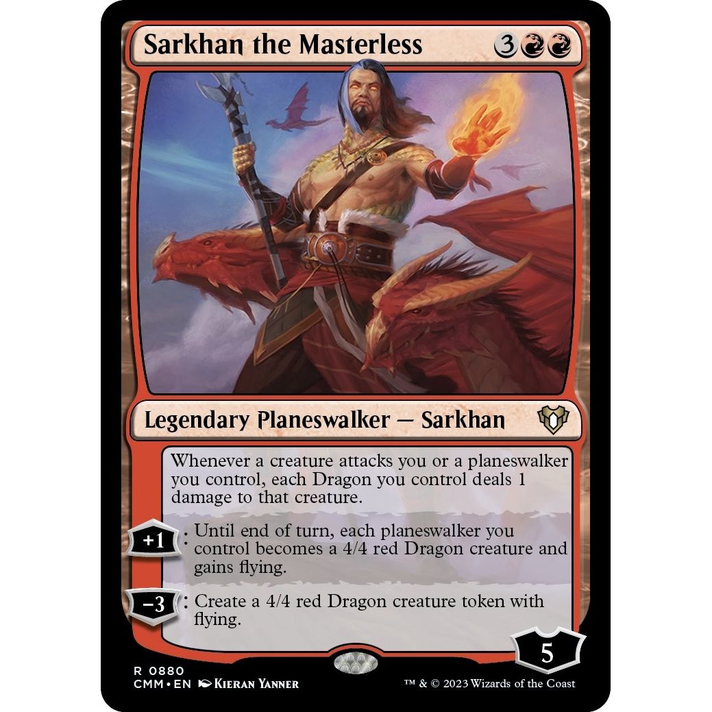 Image for Sarkhan the Masterless (880) (CMM) - Magic: The Gathering