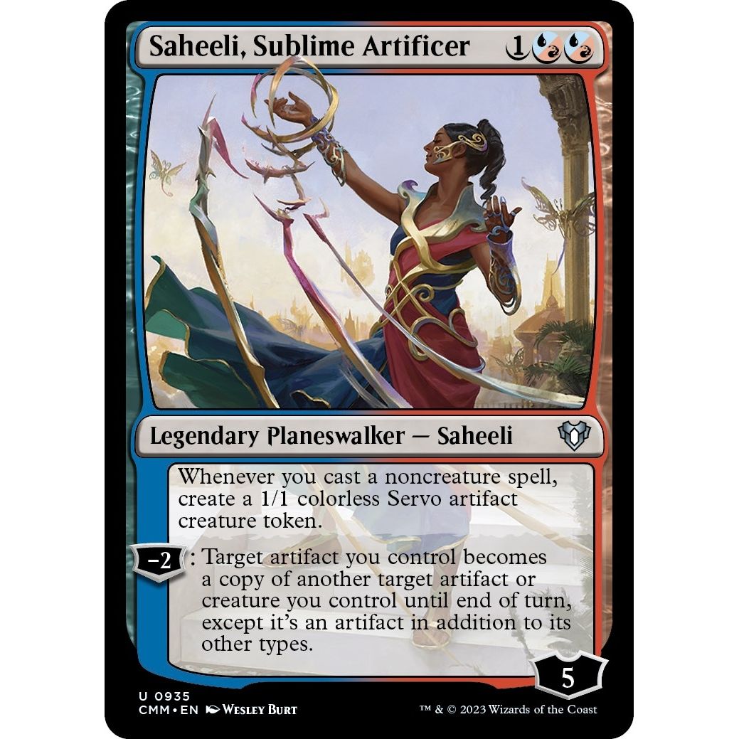 Image for Saheeli, Sublime Artificer (935) (CMM) - Magic: The Gathering