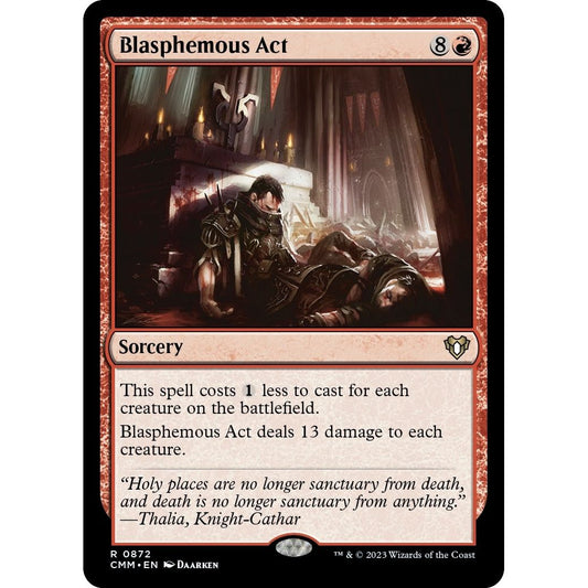 Image for Blasphemous Act (872) (CMM) - Magic: The Gathering
