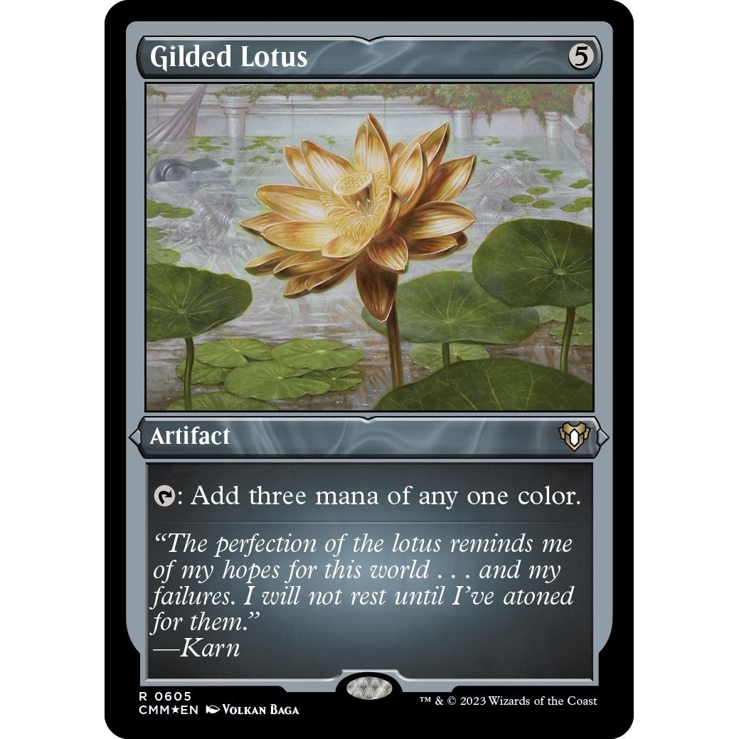 Image for Gilded Lotus (Foil Etched) (605) (CMM) - Magic: The Gathering