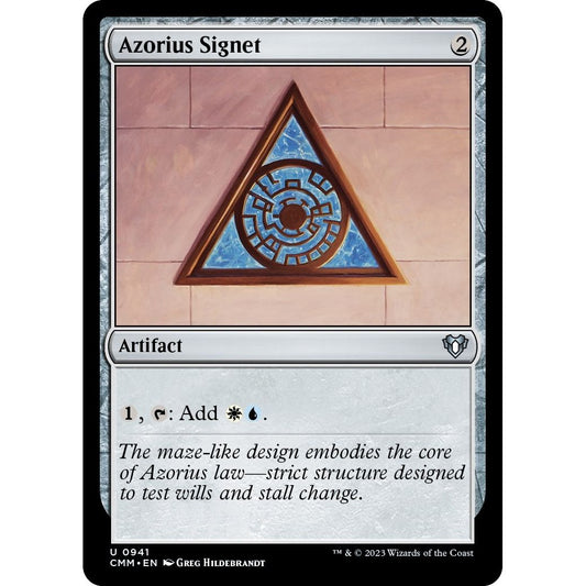 Image for Azorius Signet (941) (CMM) - Magic: The Gathering