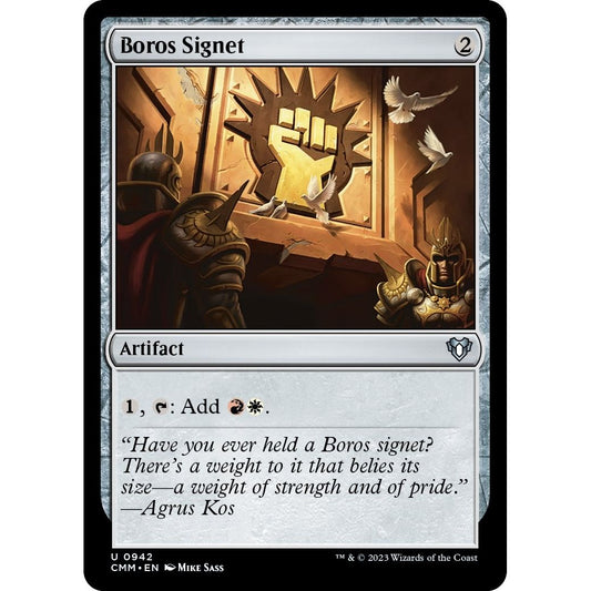 Image for Boros Signet (942) (CMM) - Magic: The Gathering