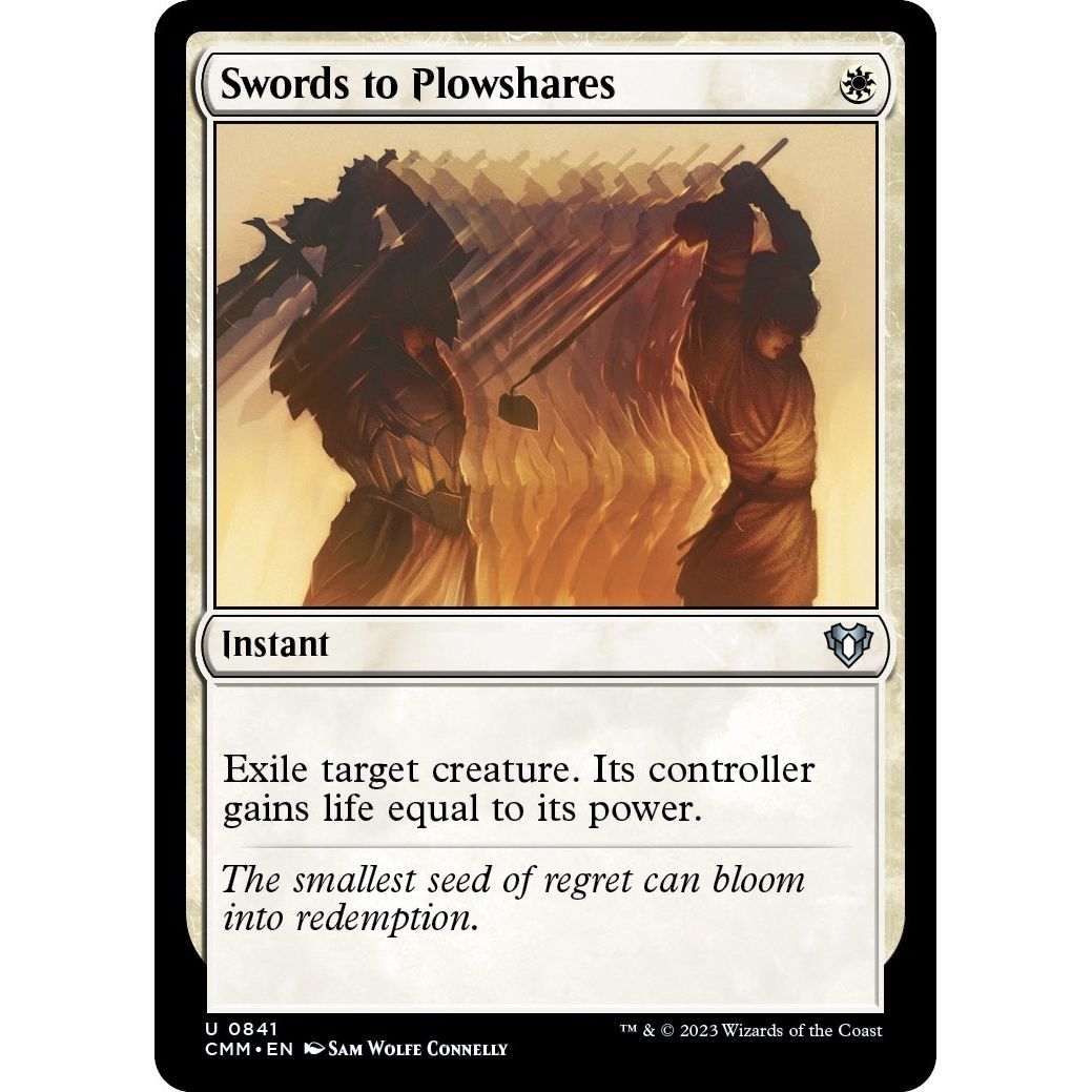 Image for Swords to Plowshares (841) (CMM) - Magic: The Gathering